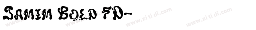 Samim Bold FD字体转换